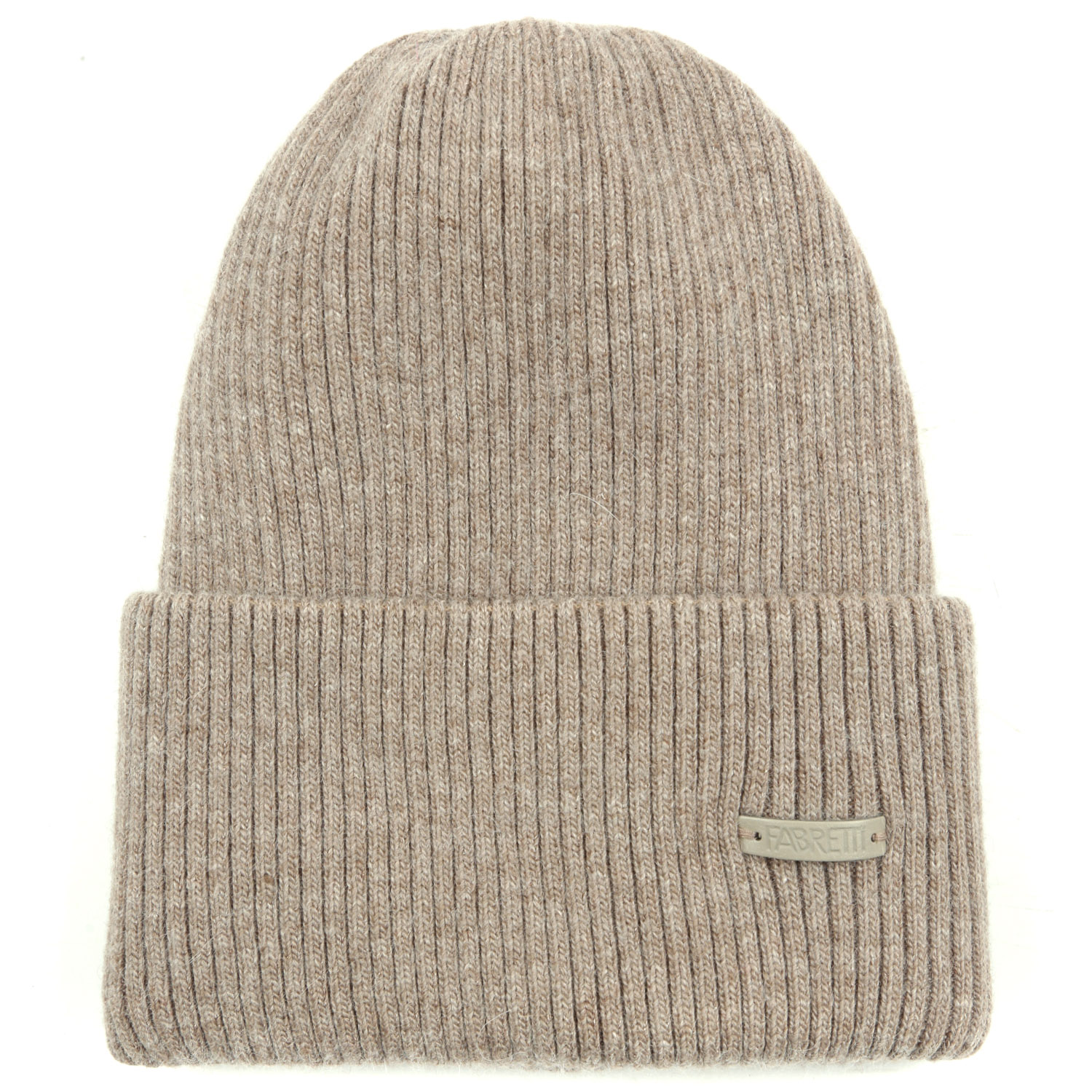 

Шапка бини женская FABRETTI DW72 коричневая, р.57, Бежевый, DW72