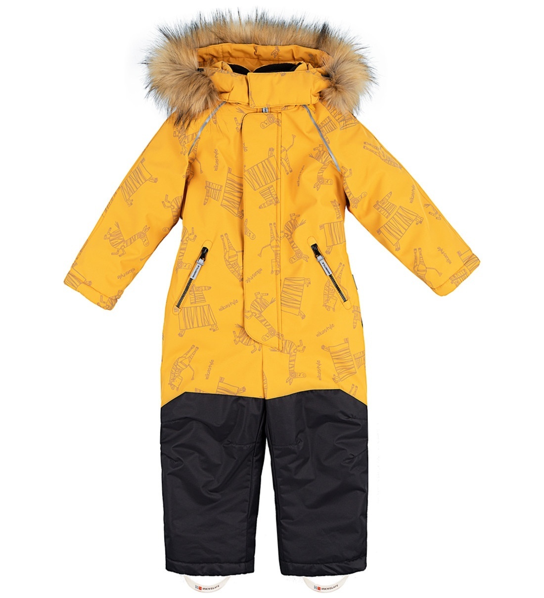 фото Комбинезон детский nikastyle 8з3322 цв. желтый; черный р. 122