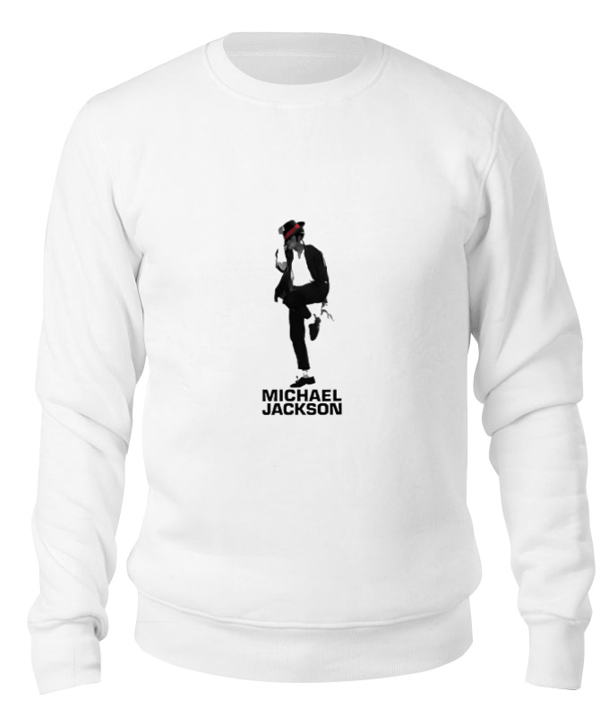 

Свитшот унисекс Printio Michael jackson белый L, Michael jackson