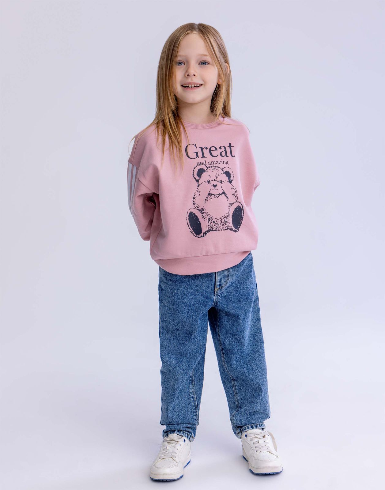 

Джинсы для девочки Gloria Jeans GJN034032 синий /медиум айс/ 18-24мес/92, GJN034032