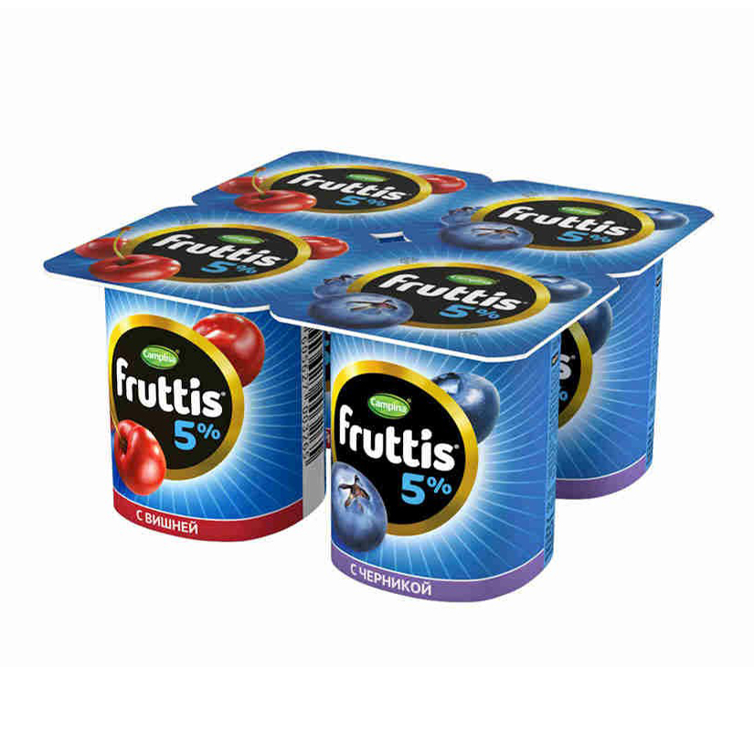 

Йогуртный продукт Fruttis Сливочное лакомство 5% 115 г в ассортименте