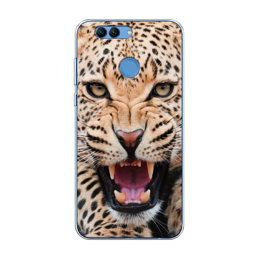 

Чехол на Huawei Nova 2 "Леопард 3d", Бежевый;черный, 62950-6