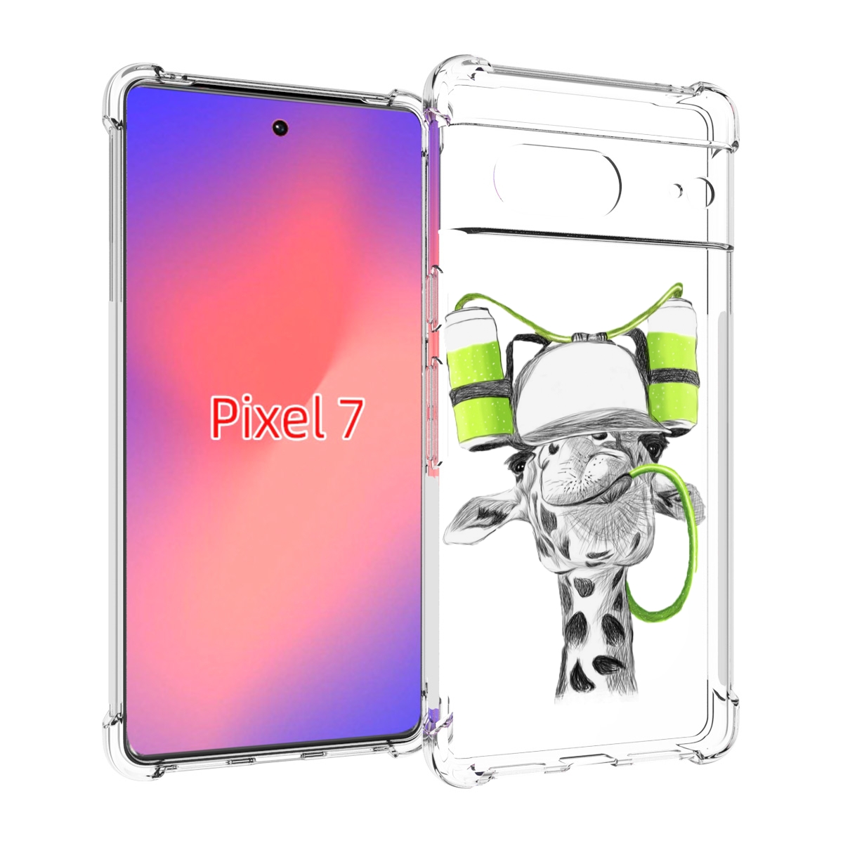 

Чехол Mypads Жираф Для Google Pixel 7, Прозрачный, Tocco