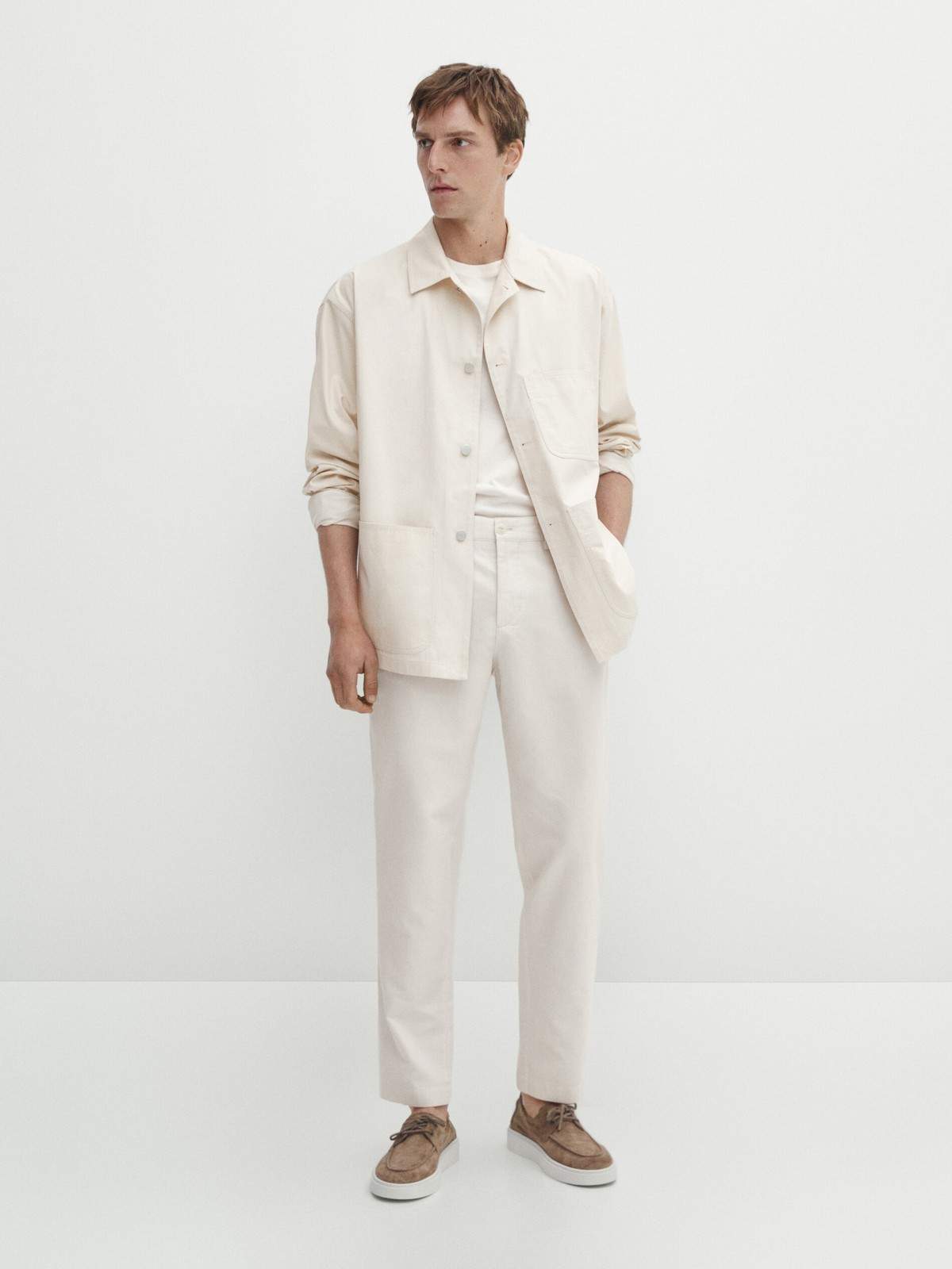 

Брюки мужские Massimo Dutti 0009/010-I2024 бежевые 48 EU, Бежевый, 0009/010-I2024