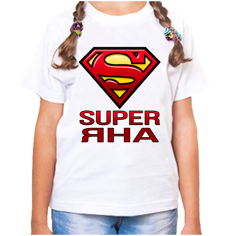 

Футболка девочке белая 36 р-р супер яна, Белый, fdd_super_yana