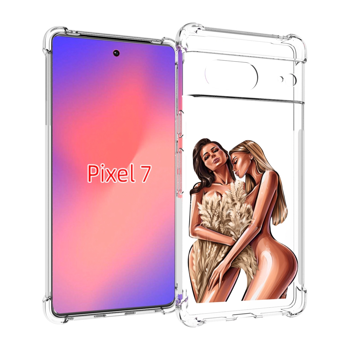 

Чехол Mypads Иллюстрированные-Девушки Женский Для Google Pixel 7, Прозрачный, Tocco