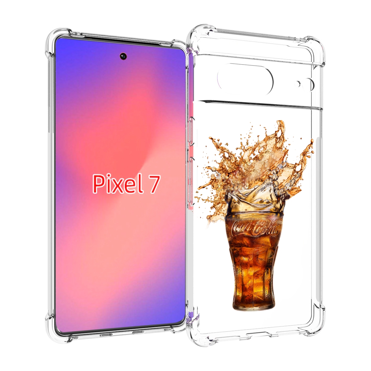 

Чехол Mypads Кола-В-Стакане Для Google Pixel 7, Прозрачный, Tocco
