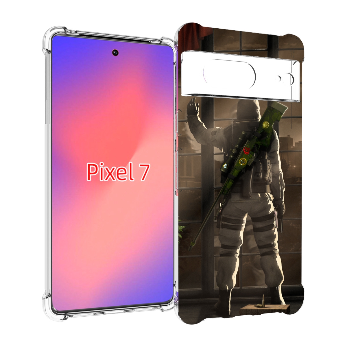 

Чехол Mypads Контр-Страйк-В-Дыму Для Google Pixel 7, Прозрачный, Tocco