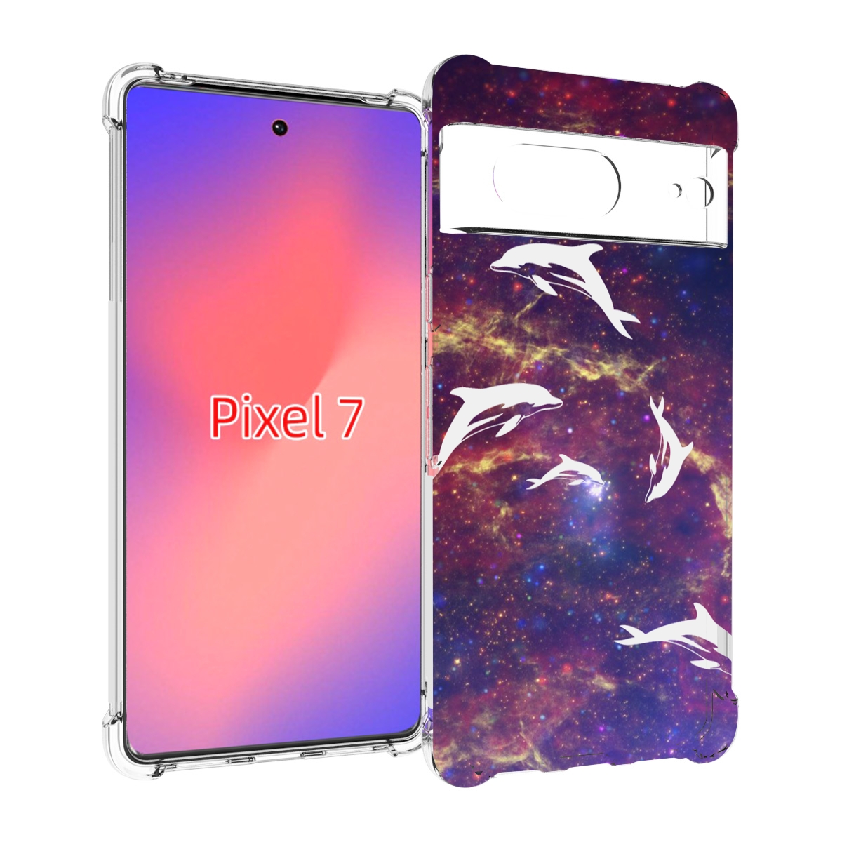 

Чехол Mypads Космические-Дельфины Для Google Pixel 7, Прозрачный, Tocco