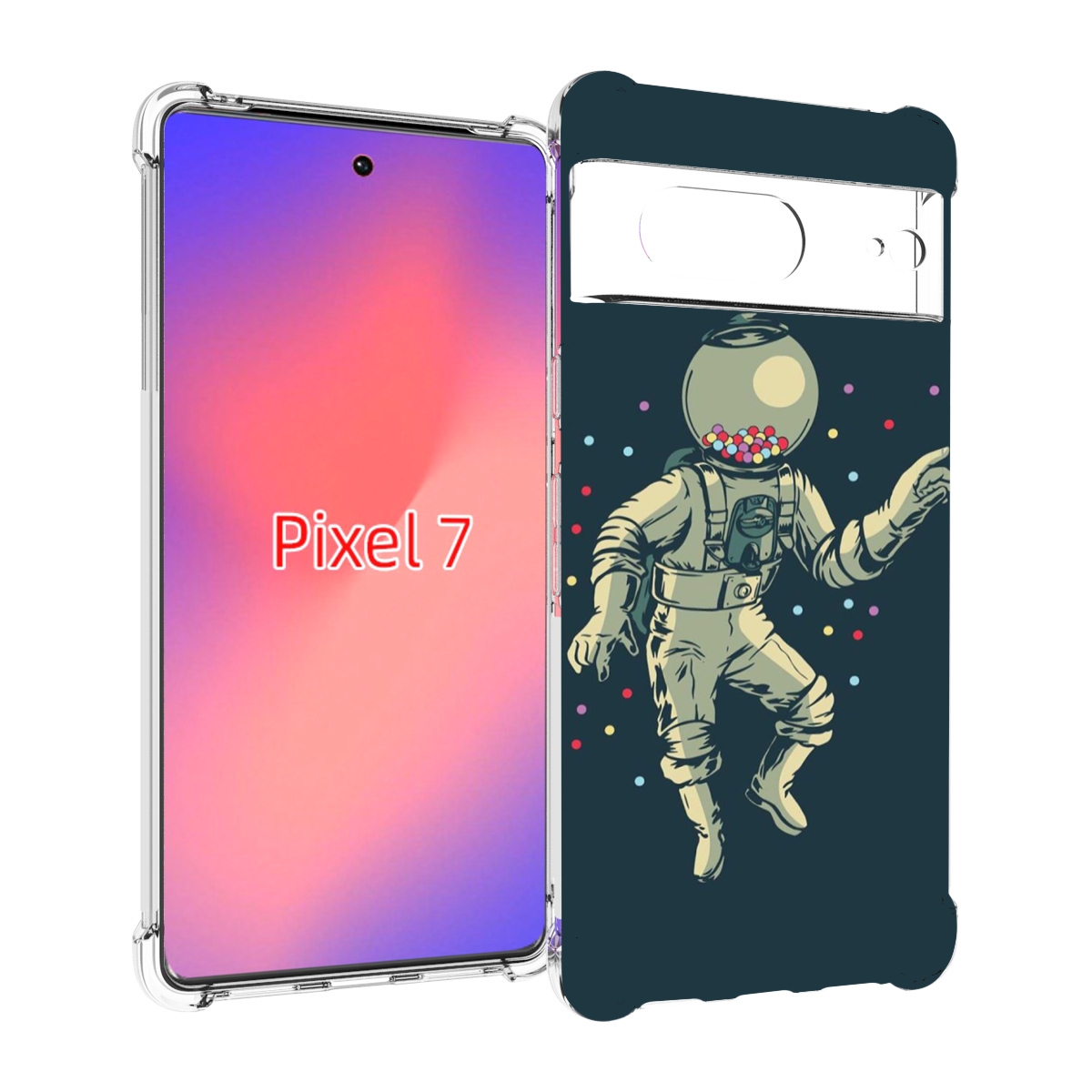 

Чехол Mypads Космонавт Для Google Pixel 7, Прозрачный, Tocco