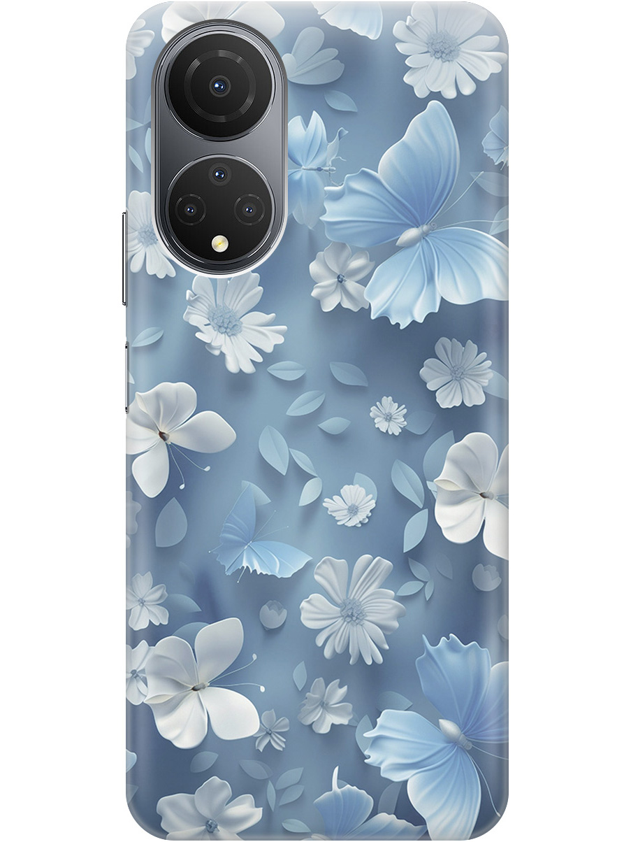 

Силиконовый чехол на Honor X7 с принтом "Голубые бабочки", Прозрачный;белый;голубой, 768741710