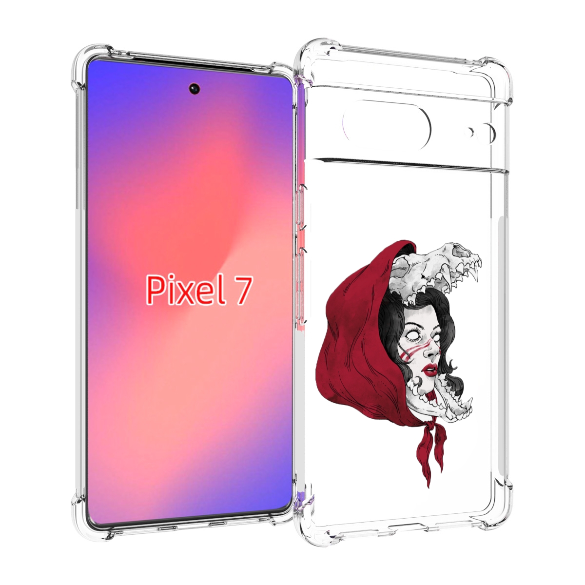 

Чехол Mypads Красная Шапочка И Волк Женский Для Google Pixel 7, Прозрачный, Tocco