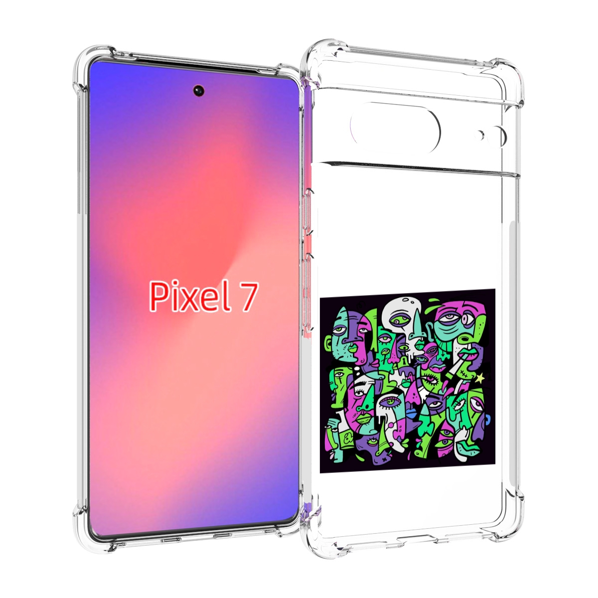 

Чехол Mypads Кривой Эфир Atl Для Google Pixel 7, Прозрачный, Tocco