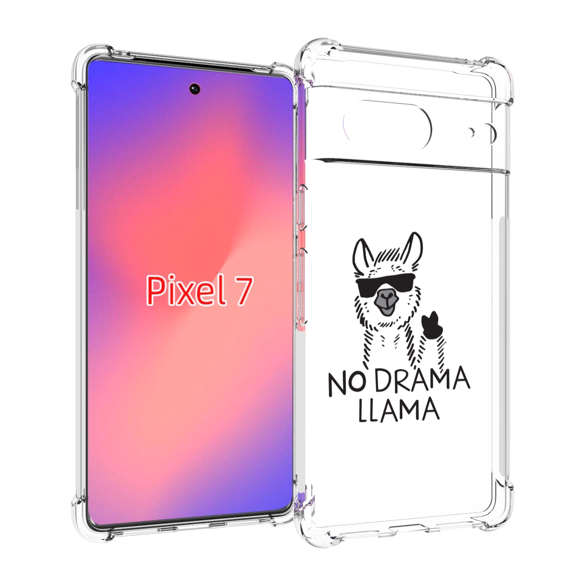 

Чехол Mypads Лама Для Google Pixel 7, Прозрачный, Tocco