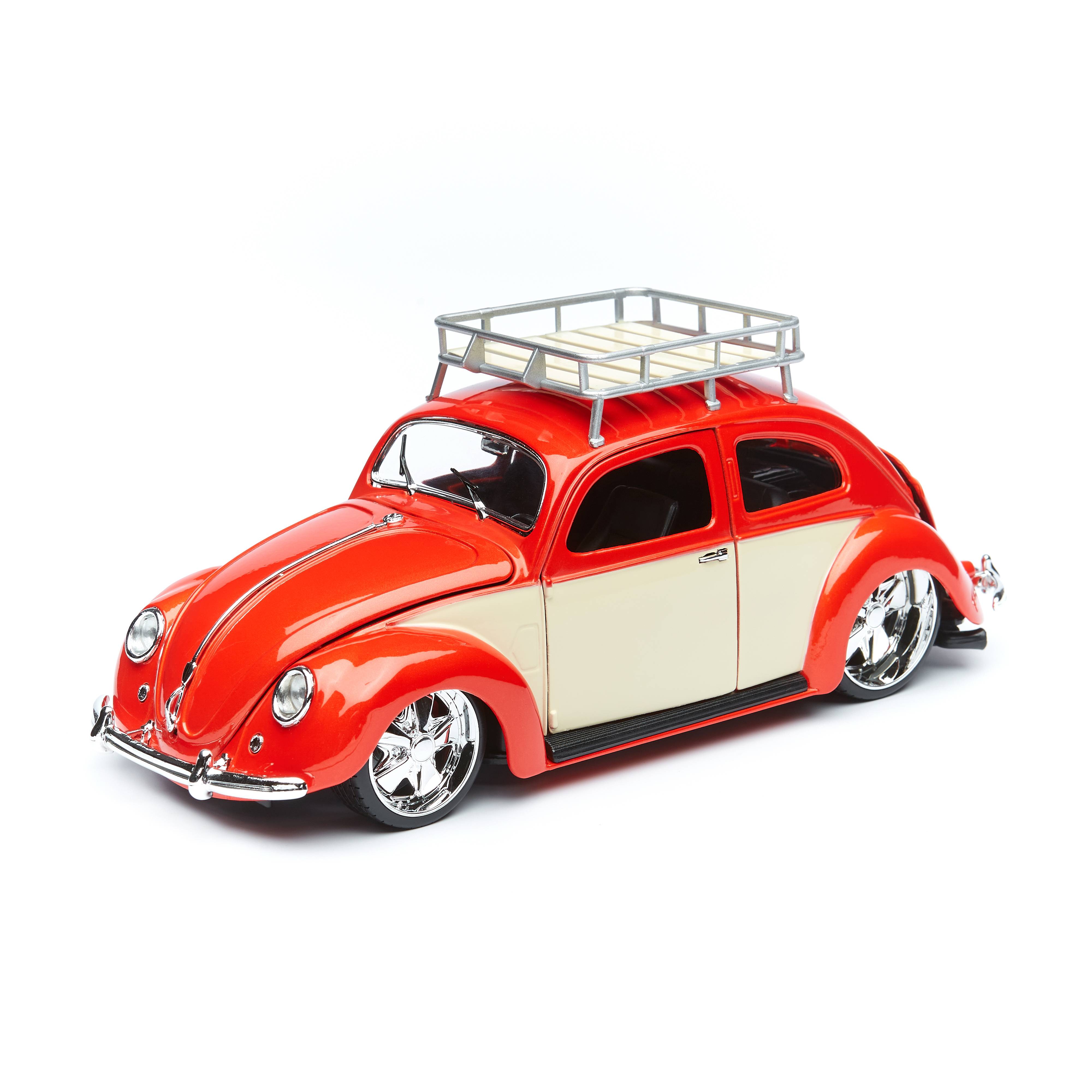 фото Maisto машинка 1:18 classics - 1956 volkswagen beetle, оранжевая 32614