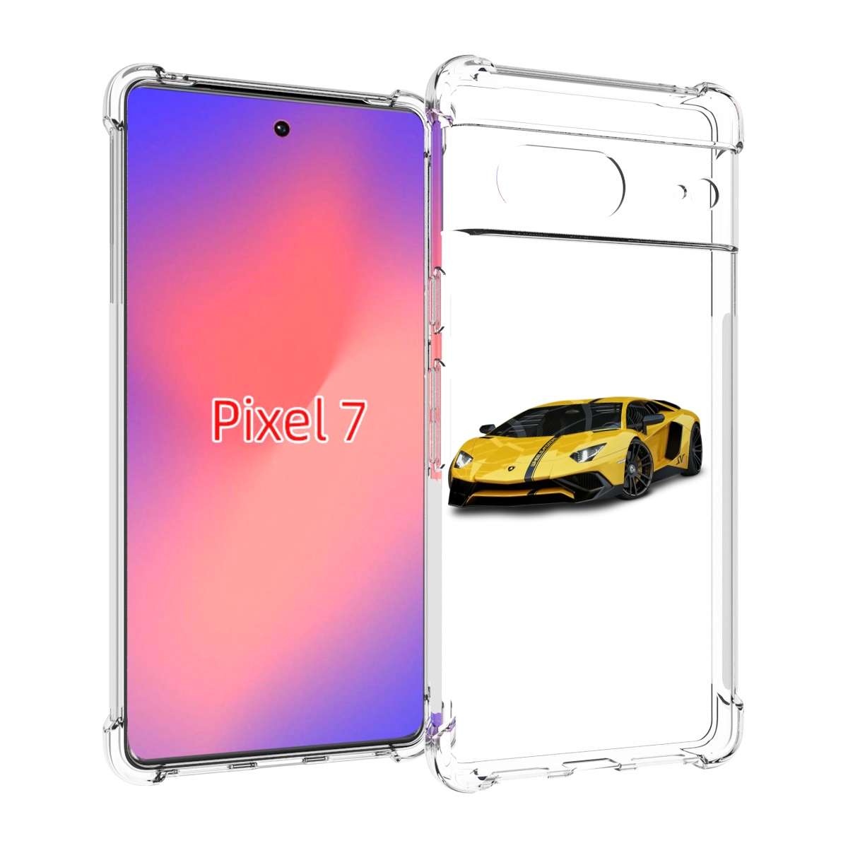 

Чехол Mypads Ламбо Мужской Для Google Pixel 7, Прозрачный, Tocco