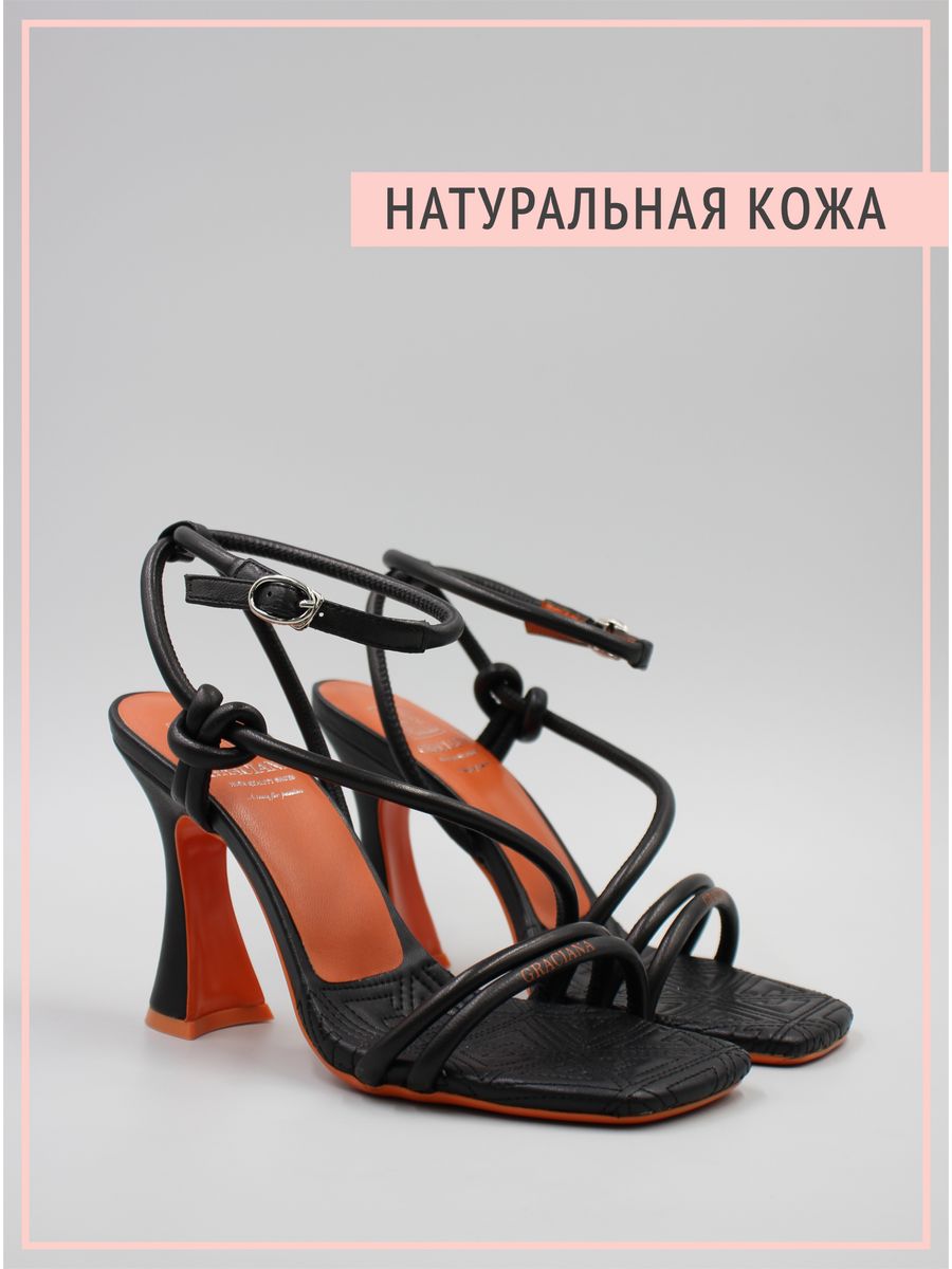 

Босоножки женские Graciana W3761-D03-1 черные 39 RU, Черный, gr32