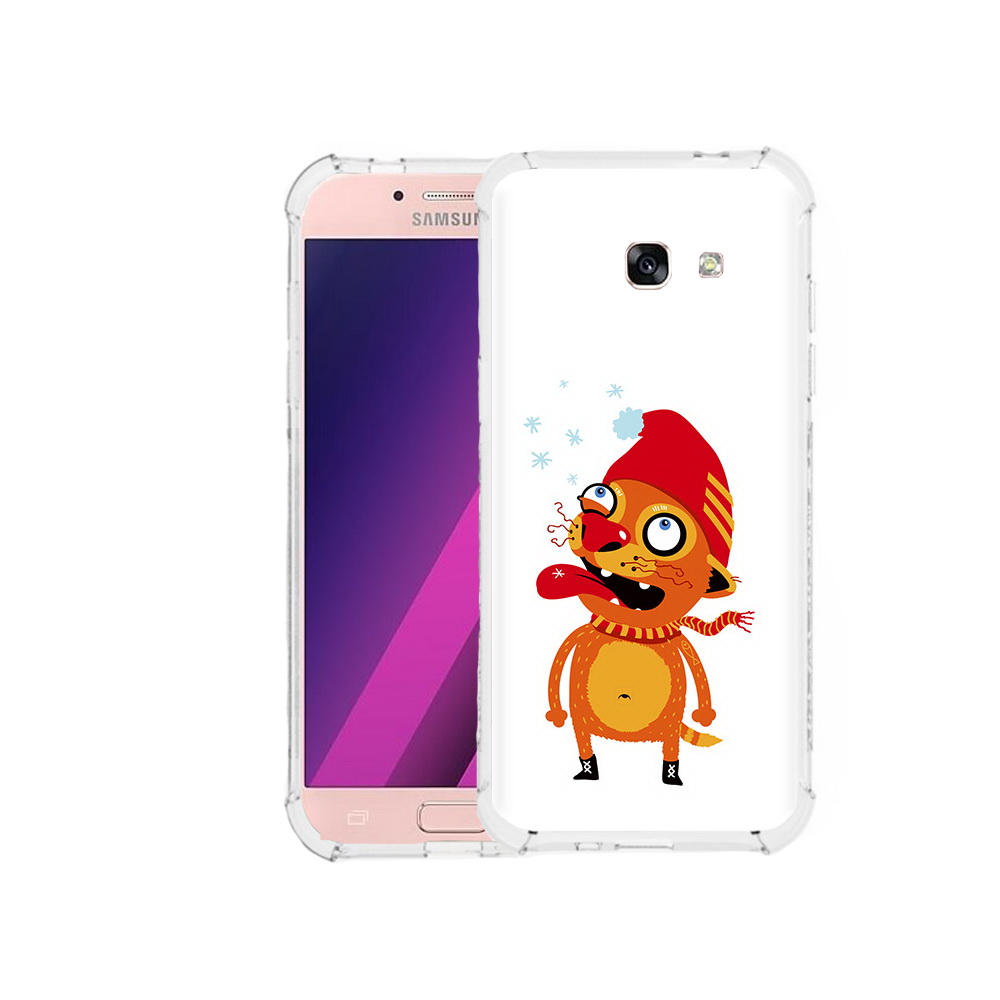 

Чехол MyPads Tocco для Samsung Galaxy A5 Зимний кот (PT51293.578.88), Прозрачный, Tocco