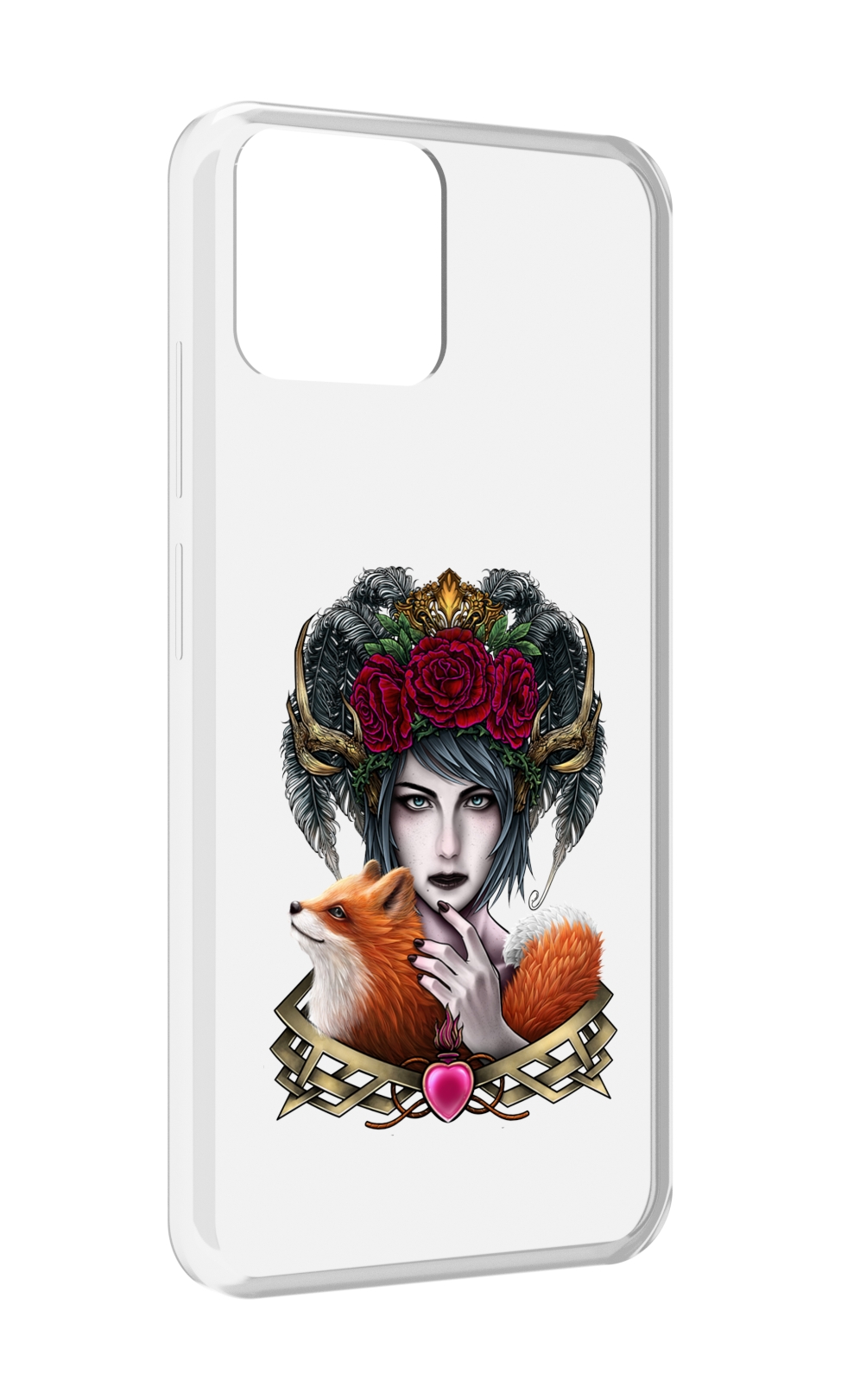 

Чехол MyPads девушка с лисой для Blackview A95, Прозрачный, Tocco