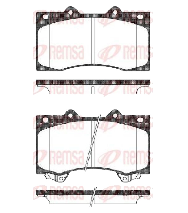 

Колодки Торм.Пер. Nissan Patrol 10-> Remsa арт. 1506.02