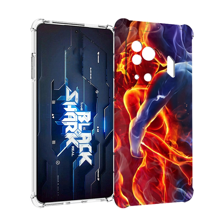 

Чехол MyPads Огонь-вода для Xiaomi Black Shark 5 Pro, Прозрачный, Tocco
