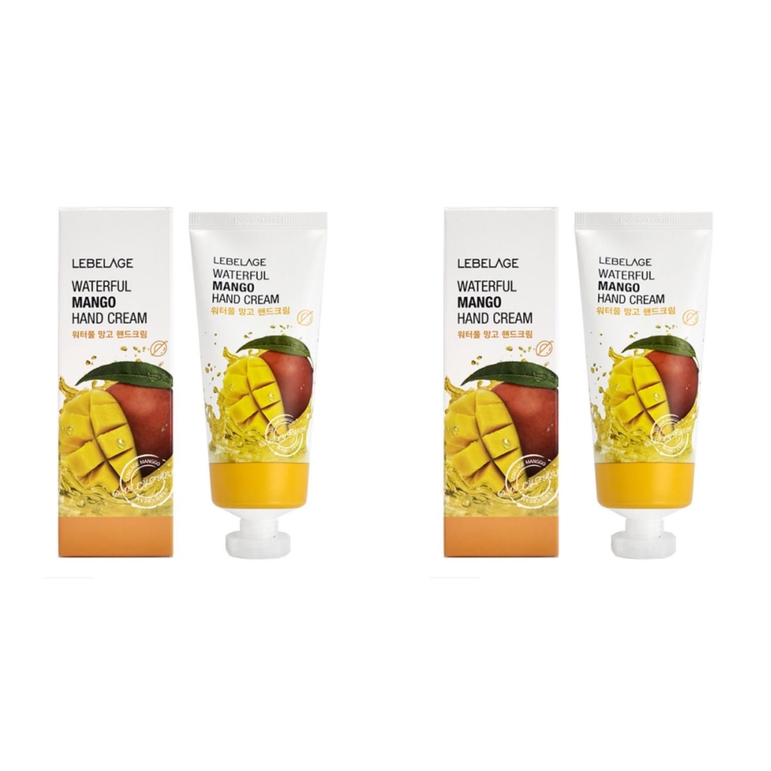 Крем для рук Lebelage Waterful Mango Hand Cream с маслом манго 100 мл 2 шт