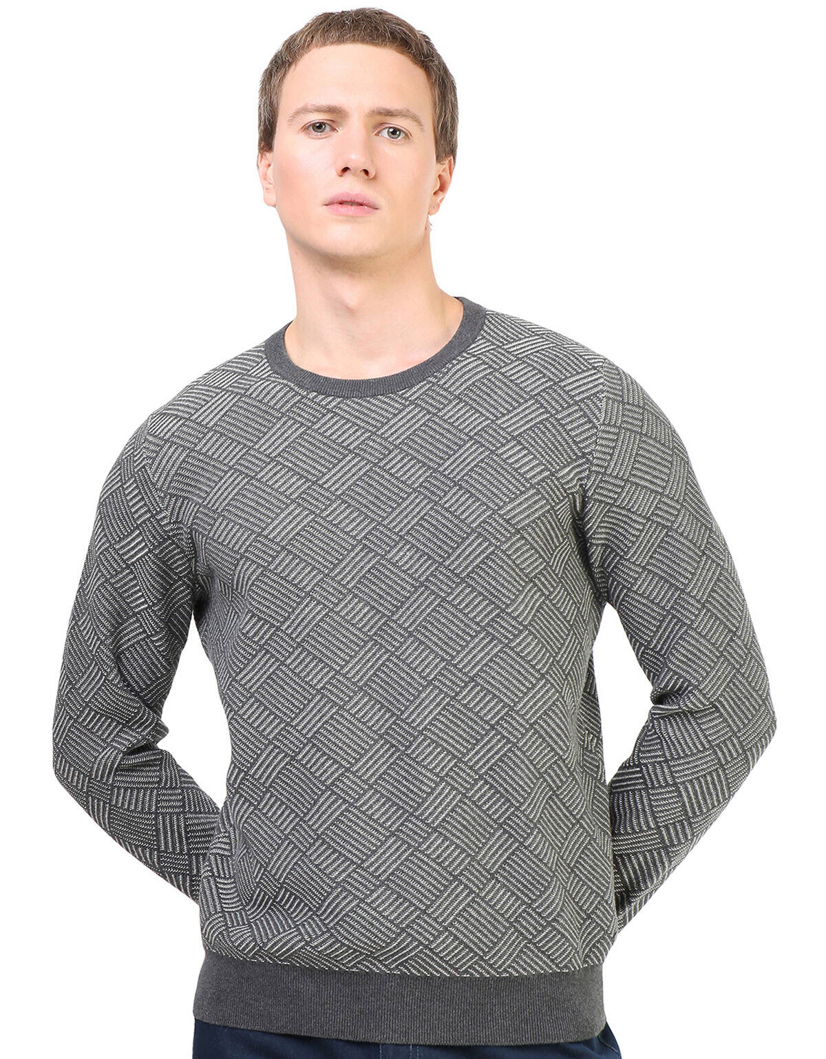 

Джемпер мужской 63131567 MARVELIS серый XL, 63131567