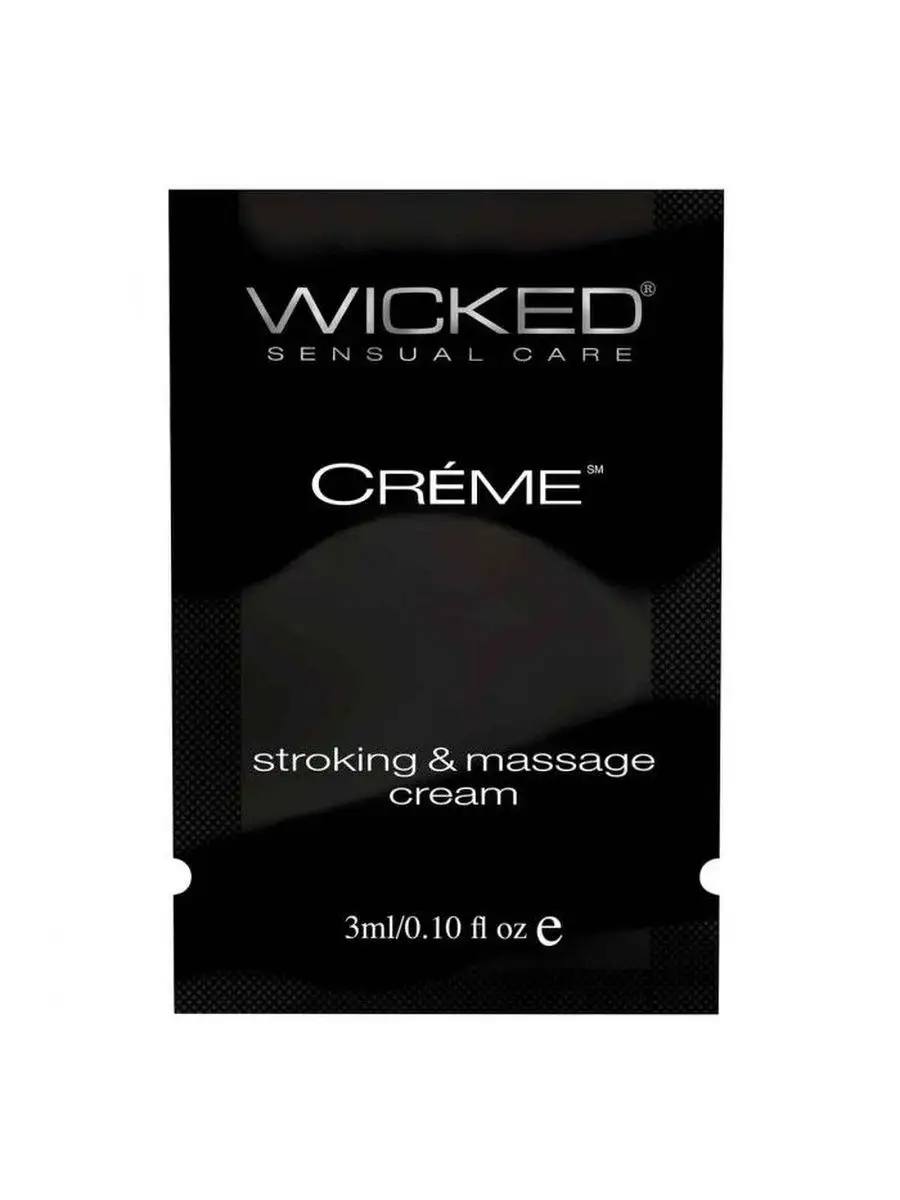 Крем для массажа и мастурбации Wicked Stroking and Massage Creme - 3 мл., (3шт.) 100058224188