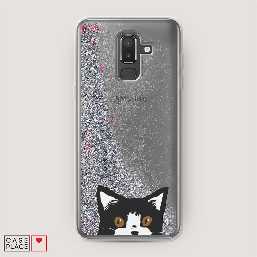 

Чехол Awog "Подглядывающий кот" на Samsung Galaxy J8, 26591-1