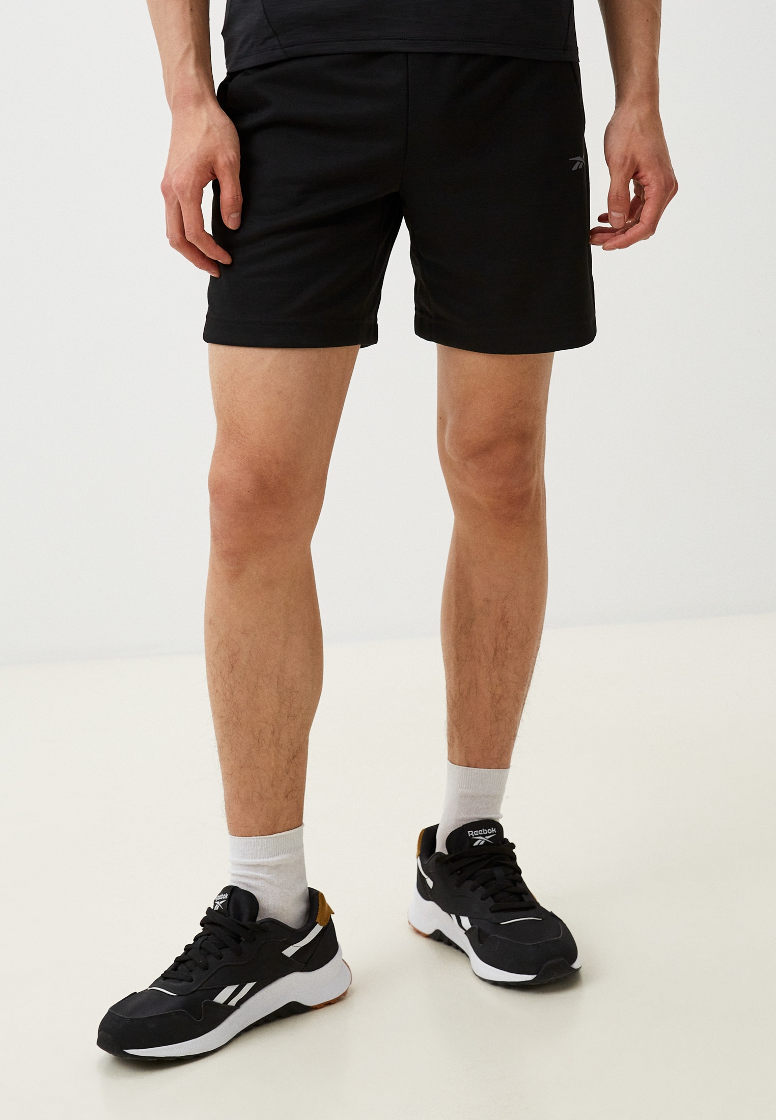 

Спортивные шорты мужские Reebok Strength Knit Short черные L, Черный, Strength Knit Short