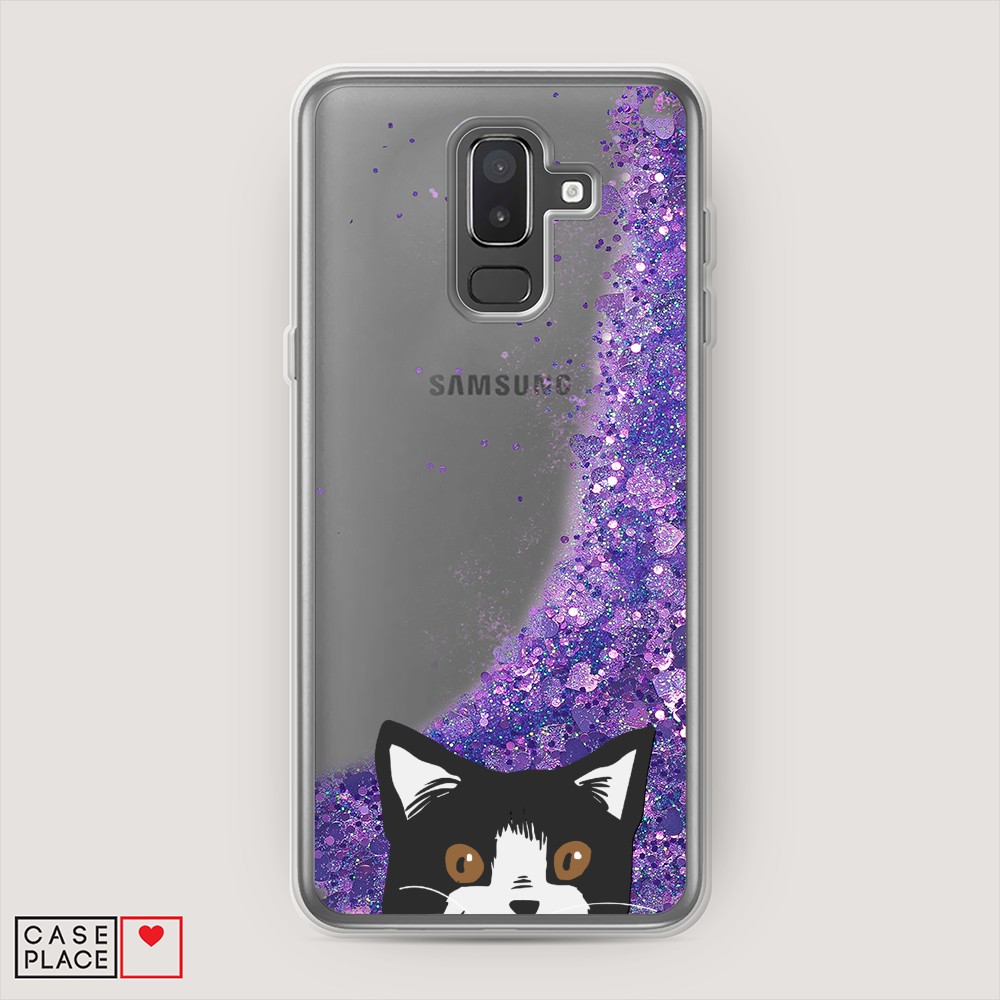 

Чехол Awog "Подглядывающий кот" на Samsung Galaxy J8, 26592-1