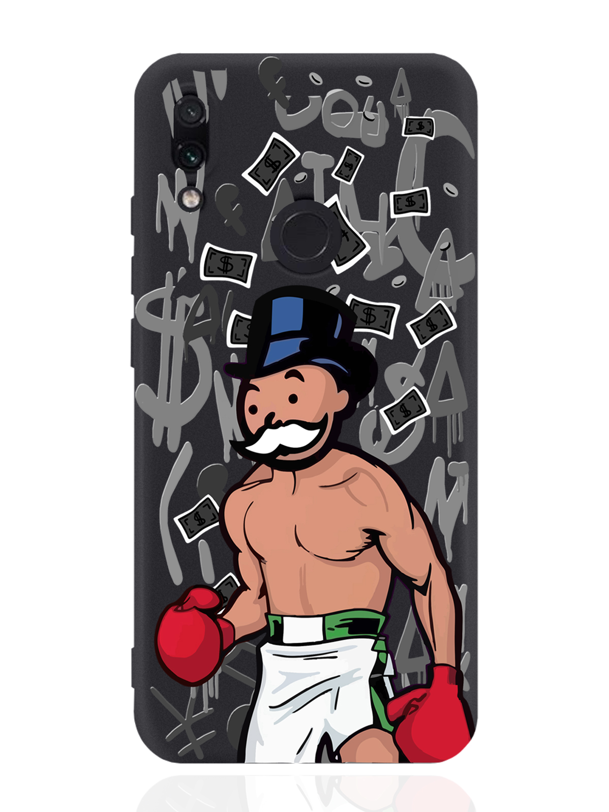 

Чехол MustHaveCase для Xiaomi Redmi Note 7 Monopoly Boxing Монополия Боксер черный, Разноцветный