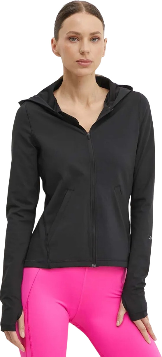 

Толстовка женская Reebok Active Collective Dreamblend Track Top W черная L, Черный, Active Collective Dreamblend Track Top W
