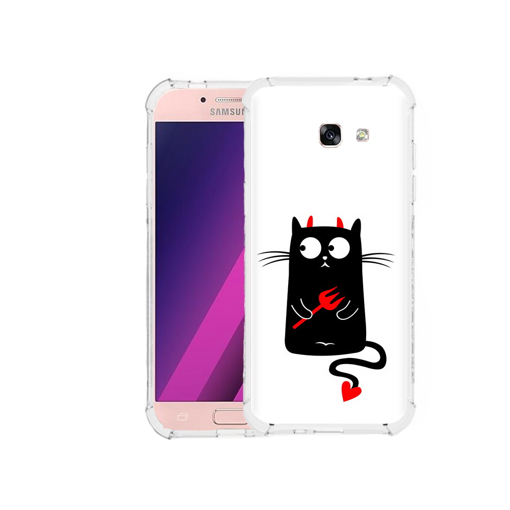 

Чехол MyPads Tocco для Samsung Galaxy A5 Кот демон (PT51293.578.97), Прозрачный, Tocco