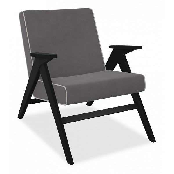 

Кресло Комфорт Вест KMT_2000026684619, серый verona antrazite grey/венге, Вест