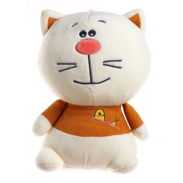 

Мягкая игрушка Кот 25 см, Бежевый