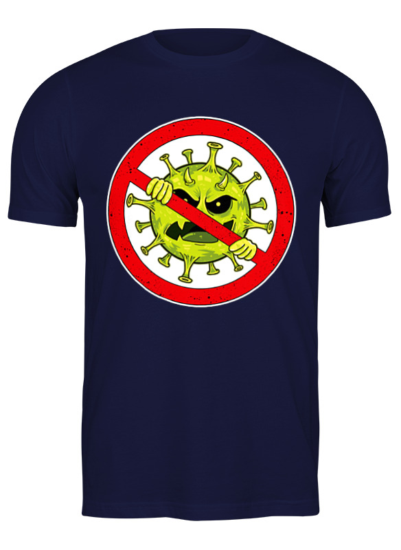 

Футболка мужская Printio Stop coronavirus синяя 3XL, Синий, Stop coronavirus