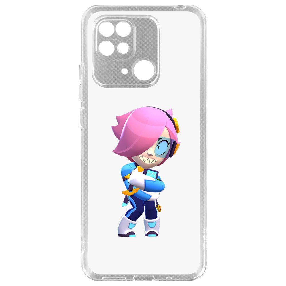 

Чехол-накладка Brawl Stars-Колетт Навигатор для Xiaomi Redmi 10C, Прозрачный