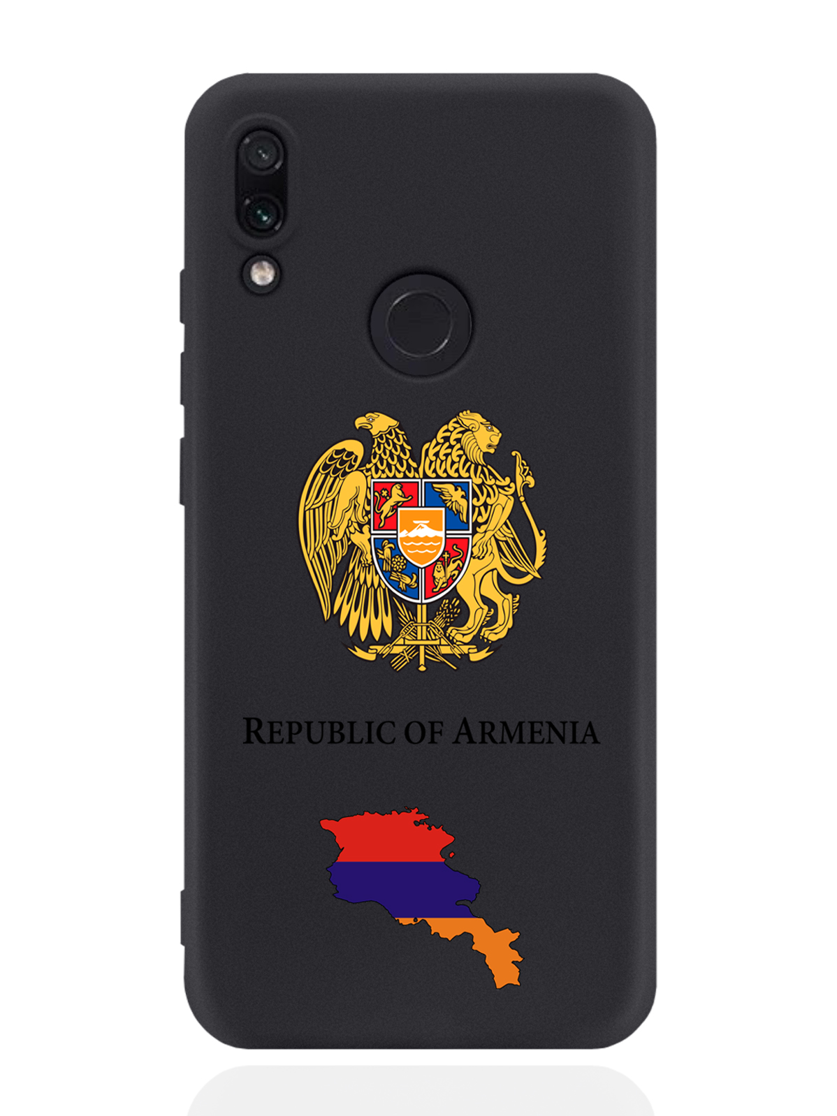 

Чехол SignumCase для Xiaomi Redmi Note 7 Герб Армении черный, Разноцветный