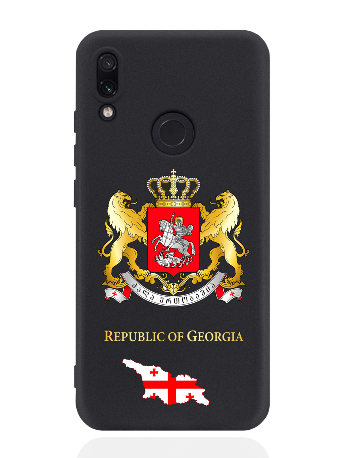 фото Чехол signumcase для xiaomi redmi note 7 герб грузии черный