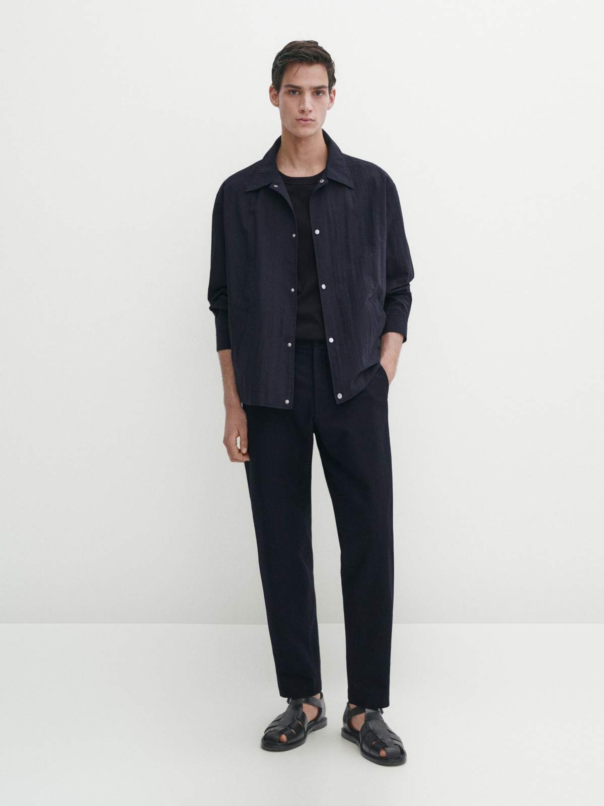 

Брюки мужские Massimo Dutti 0012/012-I2024 синие 46 EU, Синий, 0012/012-I2024