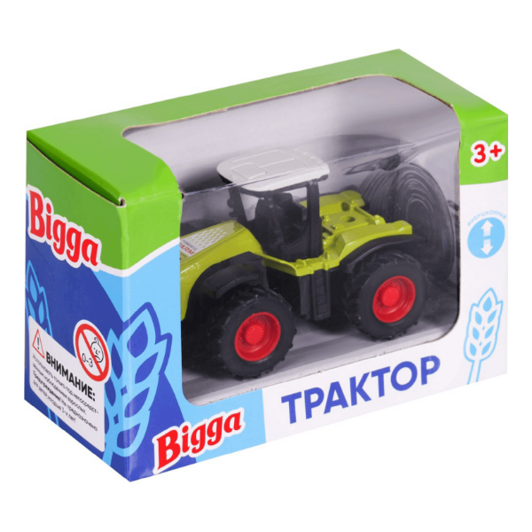 

Трактор Bigga инерционный, Разноцветный