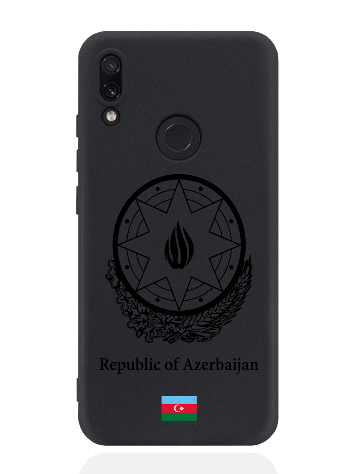 

Чехол SignumCase для Xiaomi Redmi Note 7 Черный лаковый Герб Азербайджана черный