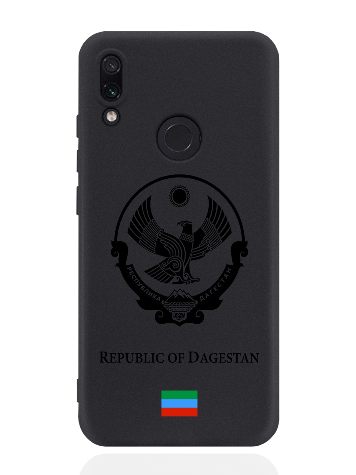 

Чехол SignumCase для Xiaomi Redmi Note 7 Черный лаковый Герб Дагестана черный