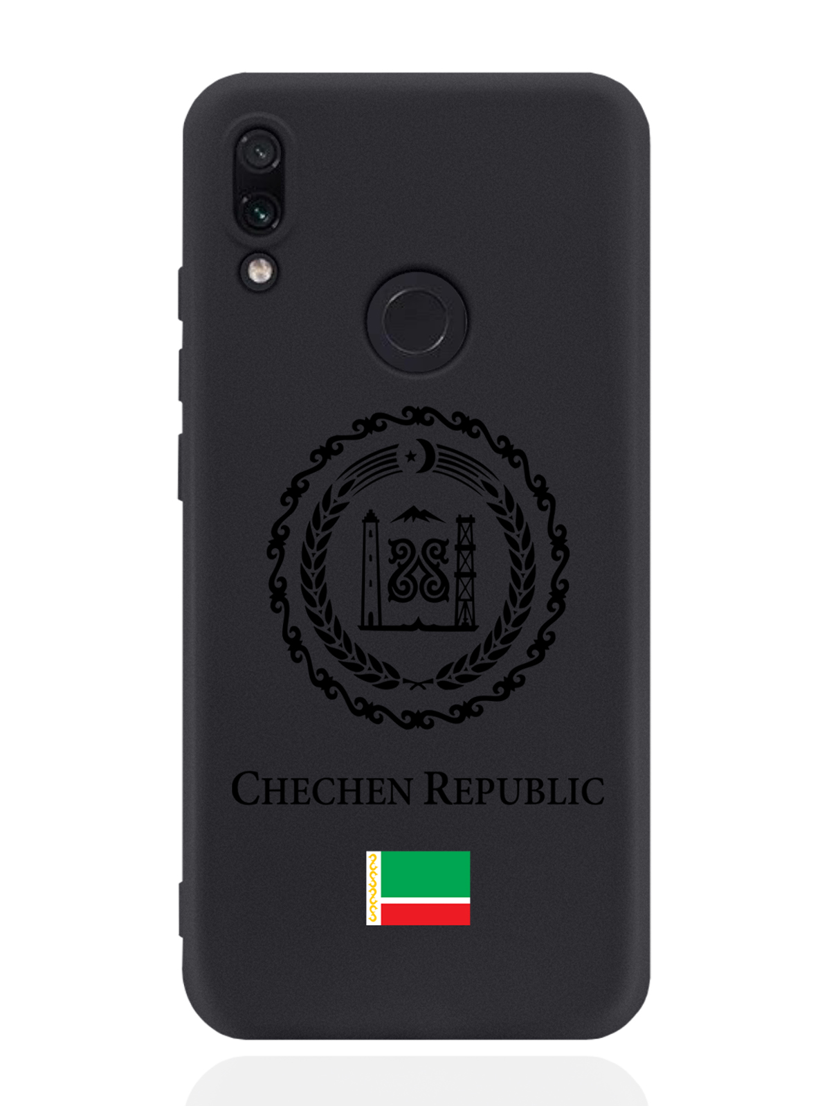 

Чехол SignumCase для Xiaomi Redmi Note 7 Черный лаковый Герб Чечни черный