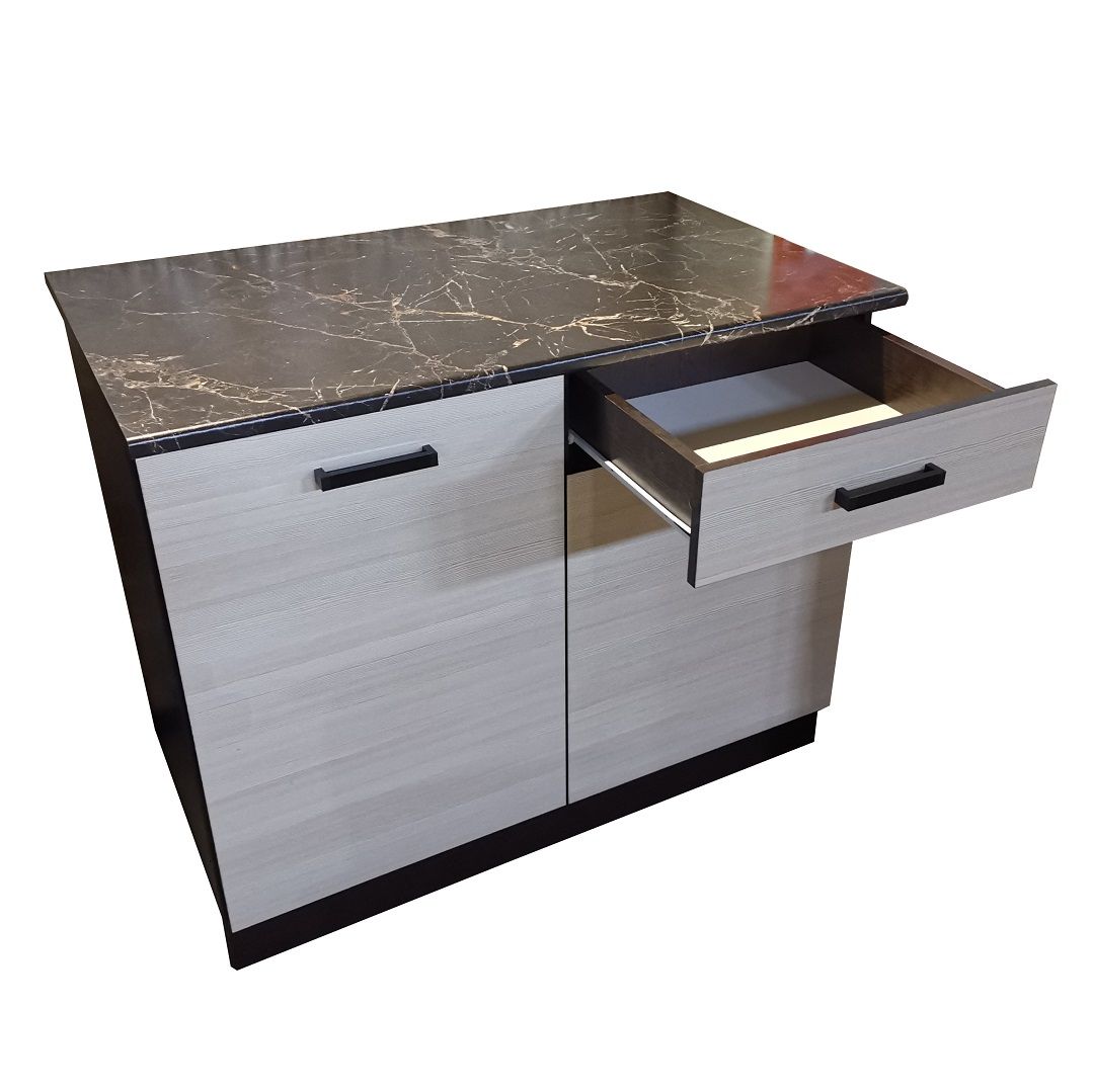 фото Кухонный шкаф мальва н1000-1я, стол разделочный, с ящиком, со столешницей, венге-лоредо эра