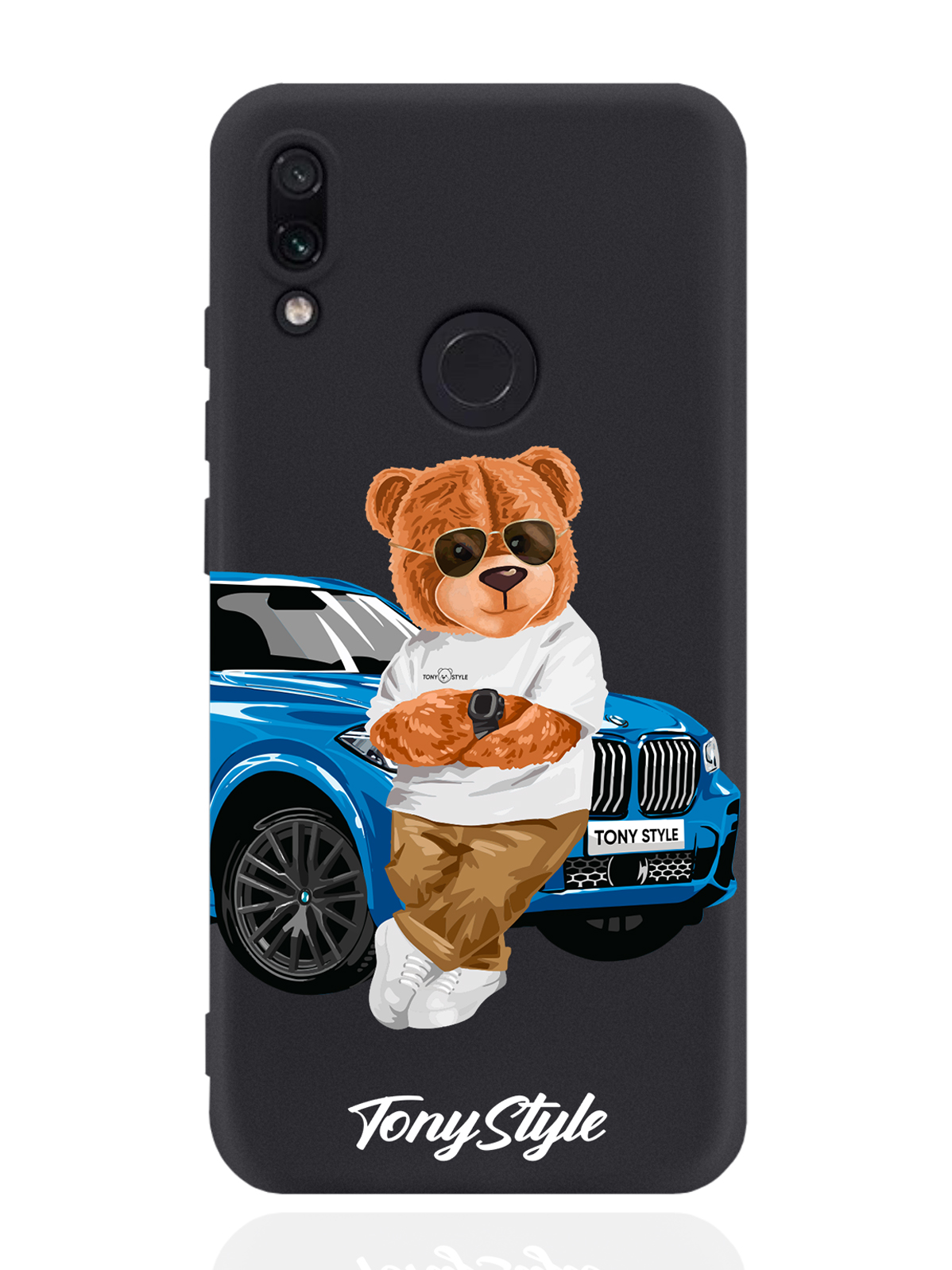 Чехол Tony Style для Xiaomi Redmi Note 7 Tony Style с машиной черный