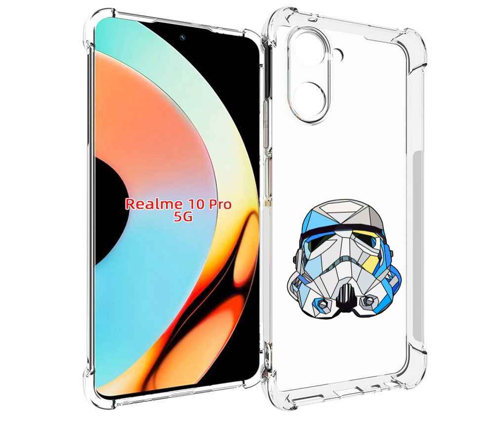 

Чехол бампер MyPads star wars дарт вейдер для Realme 10 Pro прот..., Прозрачный, Tocco