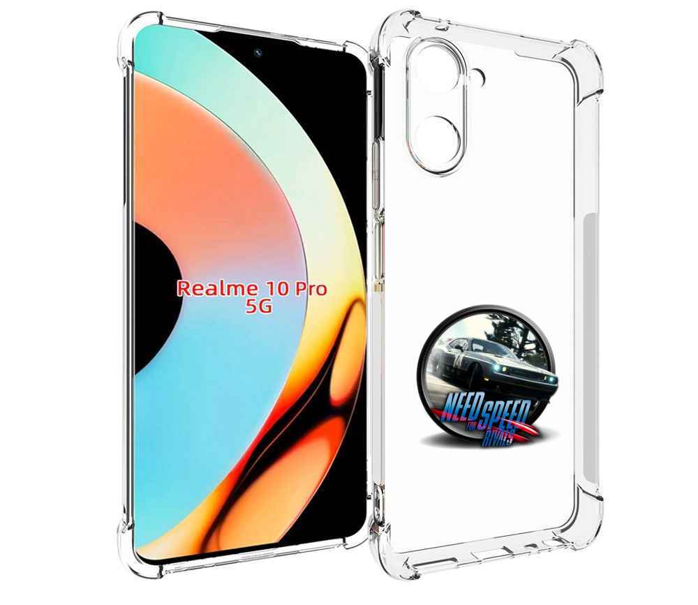

Чехол бампер MyPads Гонки для Realme 10 Pro противоударный, Прозрачный, Tocco