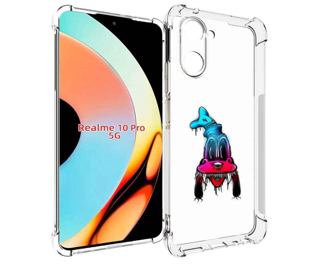 

Чехол бампер MyPads Гуффи для Realme 10 Pro противоударный, Прозрачный, Tocco